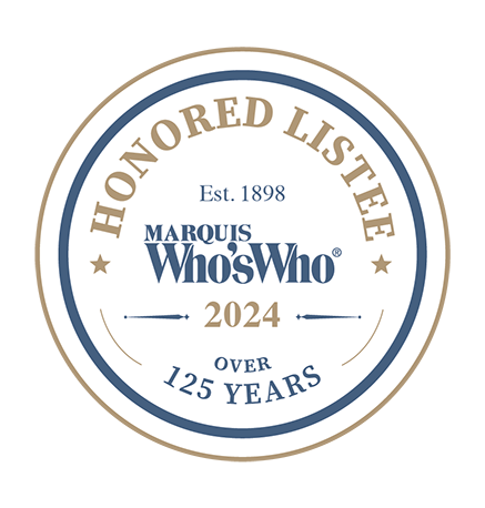 Marquis Who's Who Honored Listee badge